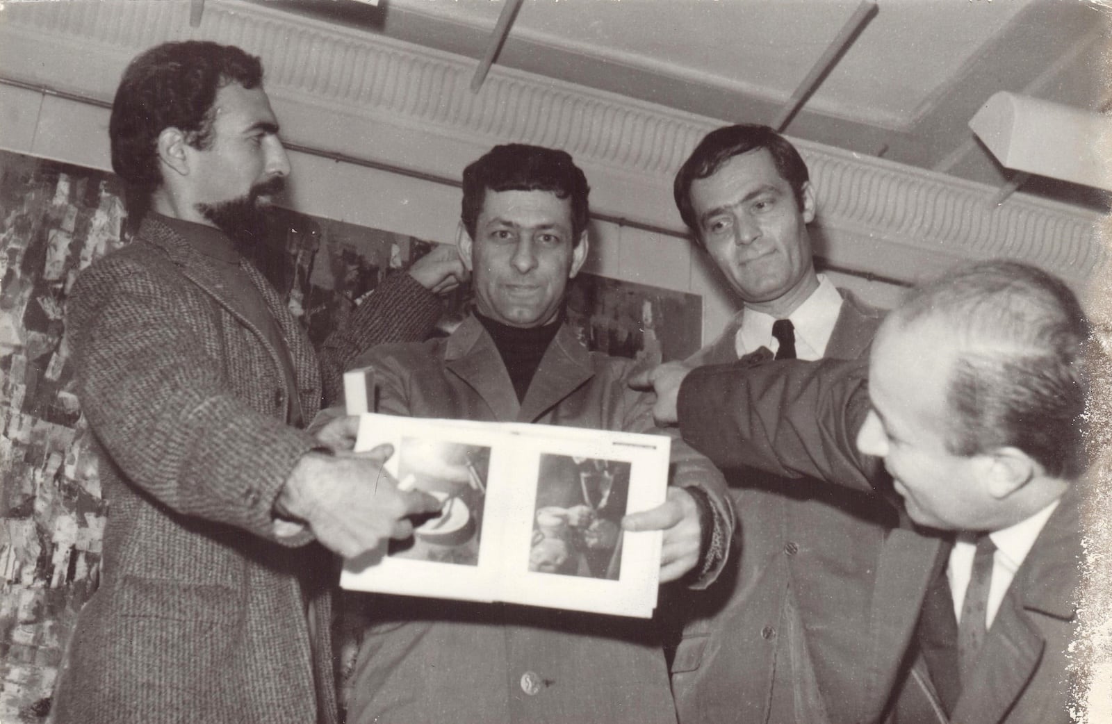 Mehmet Güleryüz, Adnan Çoker, Özdemir Altan, Hasan Kavruk. 29 Kasım 1966. © Estate of Mehmet Güleryüz