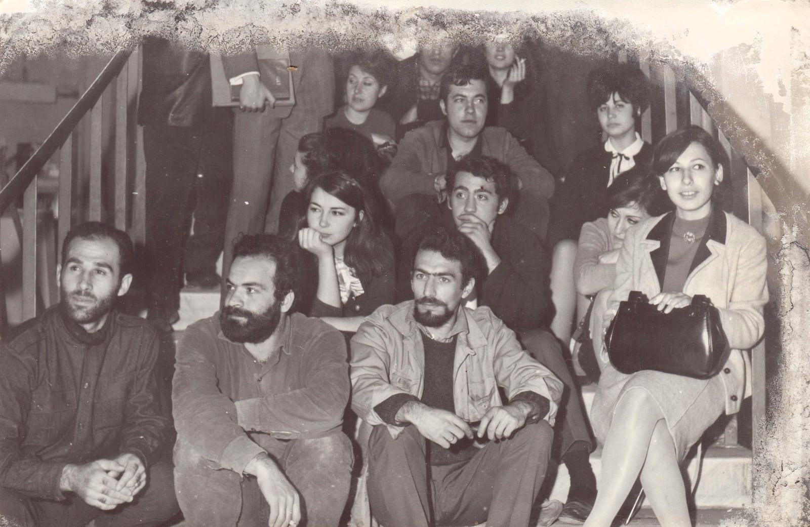 In the Istanbul Academy of Fine Arts, together with colleagues, 1965. © Estate of Mehmet Güleryüz