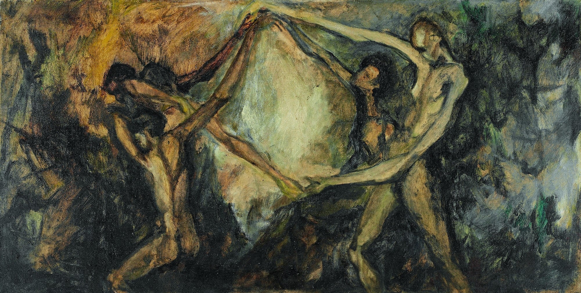 &Brotherhood&, 1962, Tual üzerine yağlıboya, 109.5 x 55.5 cm