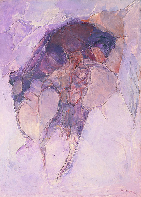 &Animal and Human&, 1965, Tual üzerine yağlıboya, 90 x 65 cm