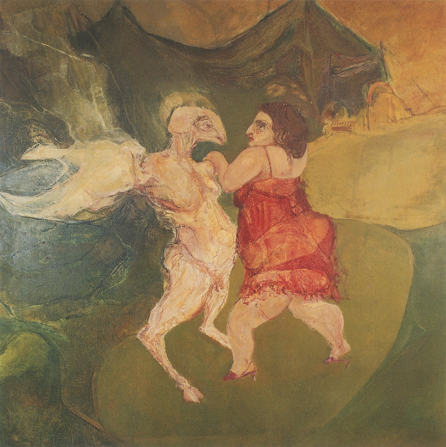 &Side - Show Tent&, 1968, Tual üzerine yağlıboya, 150 x 150 cm