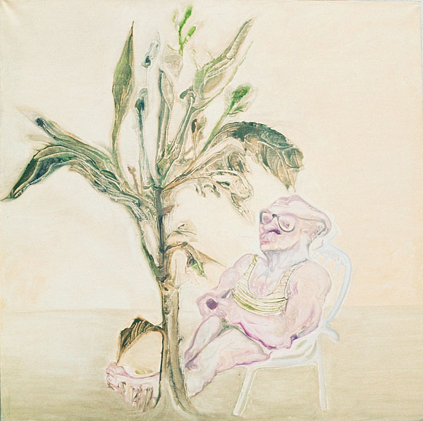 &Expectation&, 1974, Tual üzerine yağlıboya, 100 x 90 cm