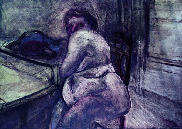 &Ping Pong Table and The Nude&, 1978, Tual üzerine yağlıboya, 78 x 100 cm