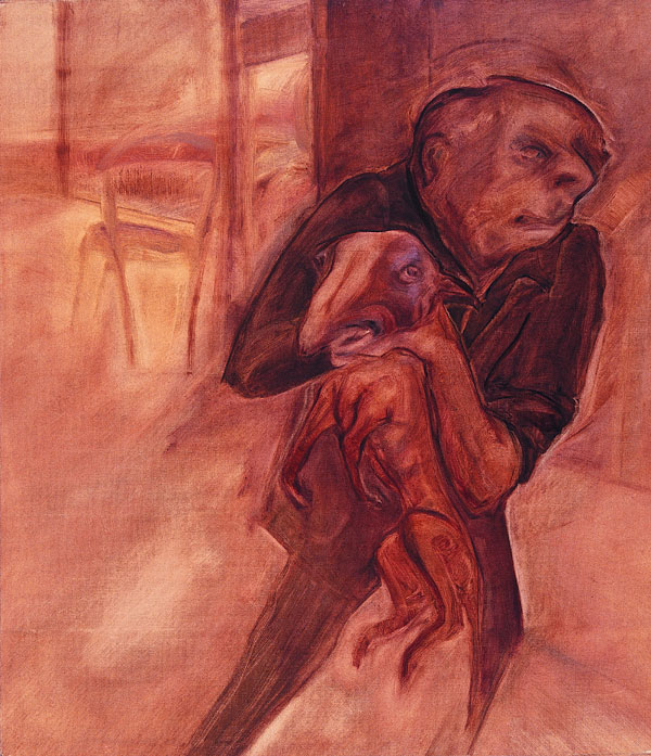 &Hate is Born of Love - Dog Love&, 1978, Tual üzerine yağlıboya, 70 x 60 cm