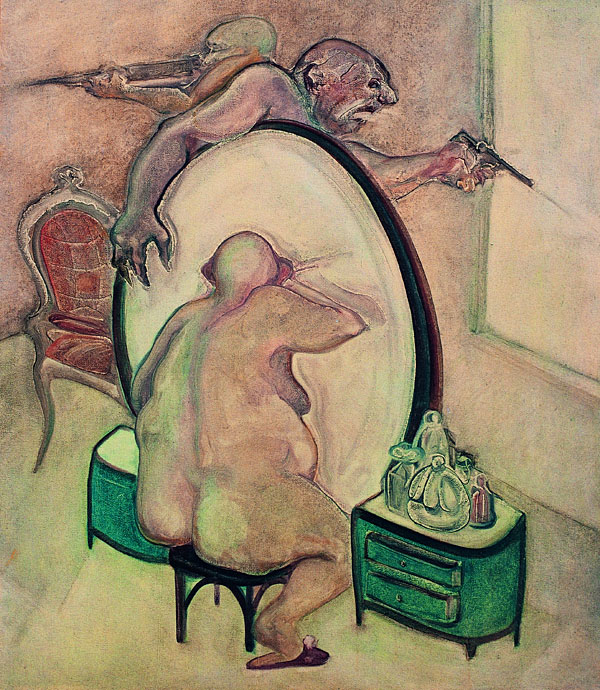 &Self Defence&, 1978, Tual üzerine yağlıboya, 110 x 90 cm
