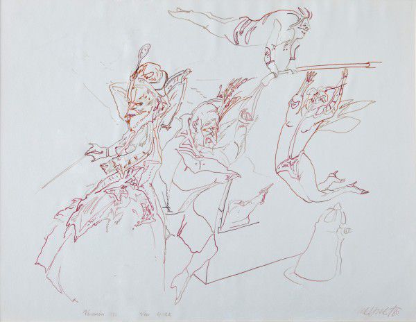 
                  November 1980 New York, 1980, Colored ink on paper, 65 x 50 cm        
