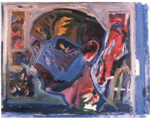
                  The Young Man, 1983, Mixed media, 49 x 64 cm        