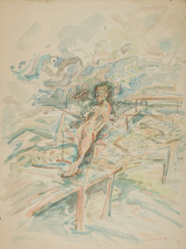 
                  Untitled, 1985, Watercolor on paper, 50,5 x 38 cm        