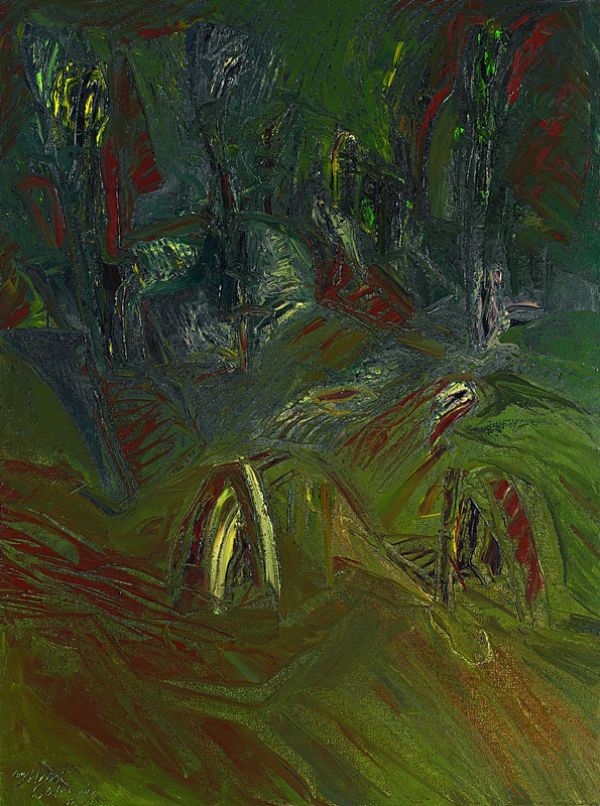 
                  Igman Mountain, Bosnia I, 1995, Oil on canvas, 130 x 97 cm        
