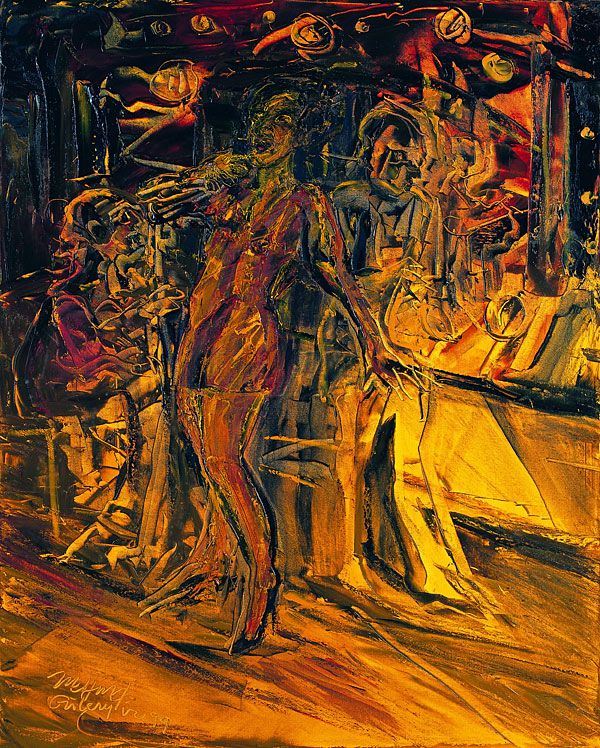 
                  The Singer II, 1999, Oil on canvas, 69 x 55 cm        