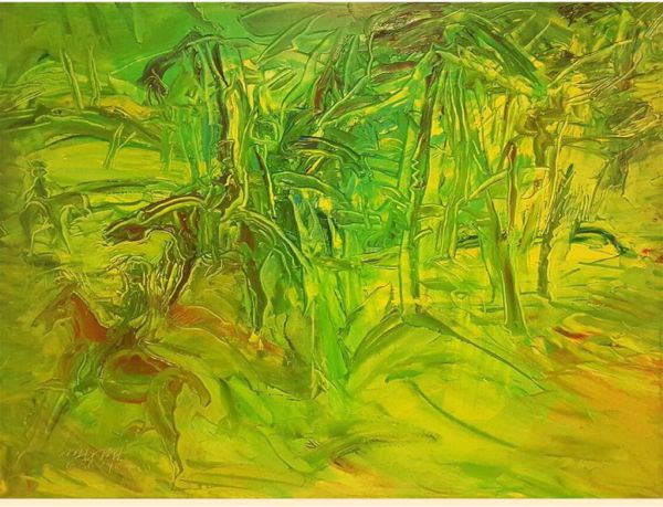 
                  In the Forest I, 2000, Oil on canvas, 70 x 56 cm        